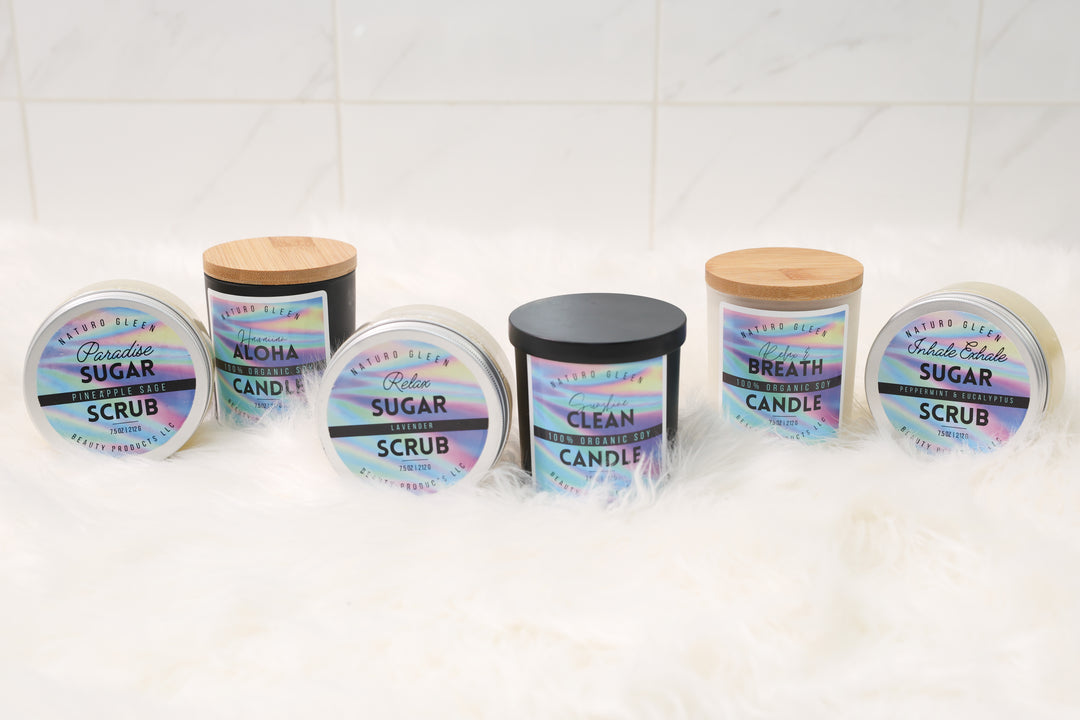 Body Sugar Scrub and Candle Packs